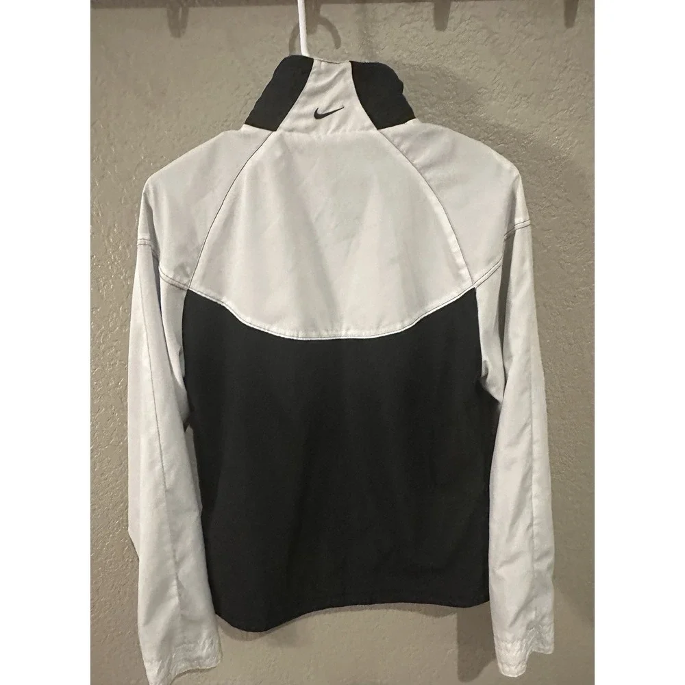 Nike Black/White Zip Up Track Jacket